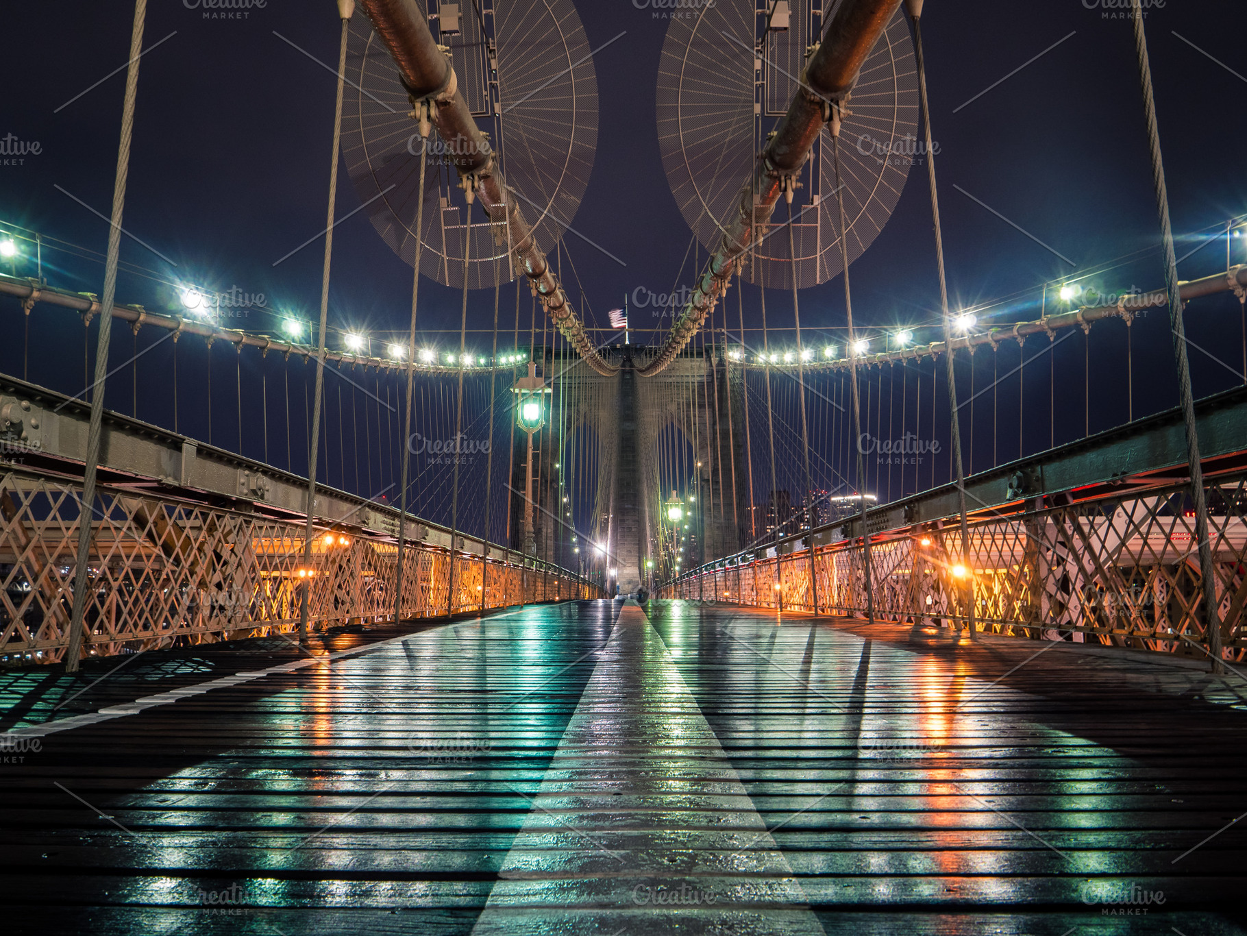 Brooklyn Bridge Reflections, an Architecture Photo by Wild State