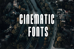 10 Cinematic Font Pack