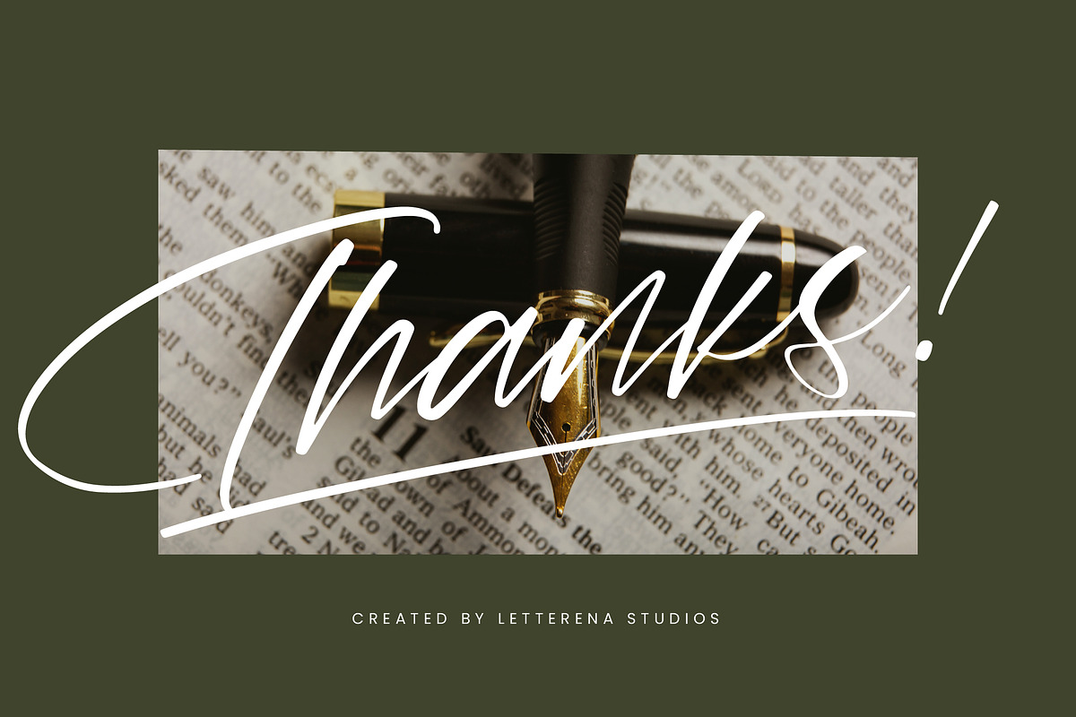 Marie Glachith Beautiful Script Font, a Script Font by Letterena Studios Script (Photo 15 of 15)