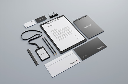 Brand Identity Mockup, a Books & Magazine Mockup by baim_std