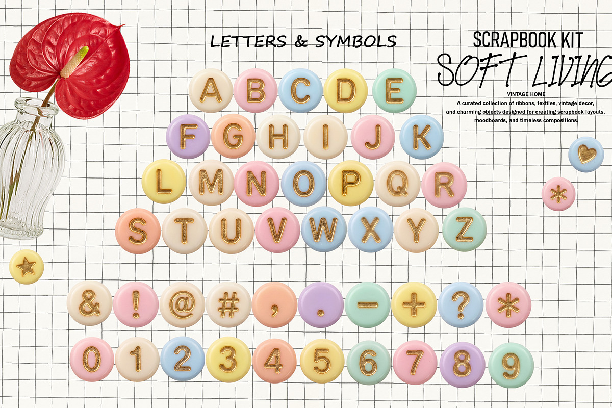 Soft Living Scrapbook Kit PNG, an Object Graphic by DreamoraArt (Photo 7 of 9)
