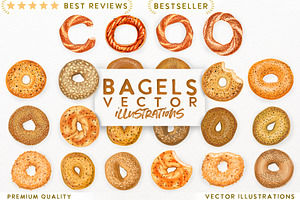 Bagel VECTOR illustrations