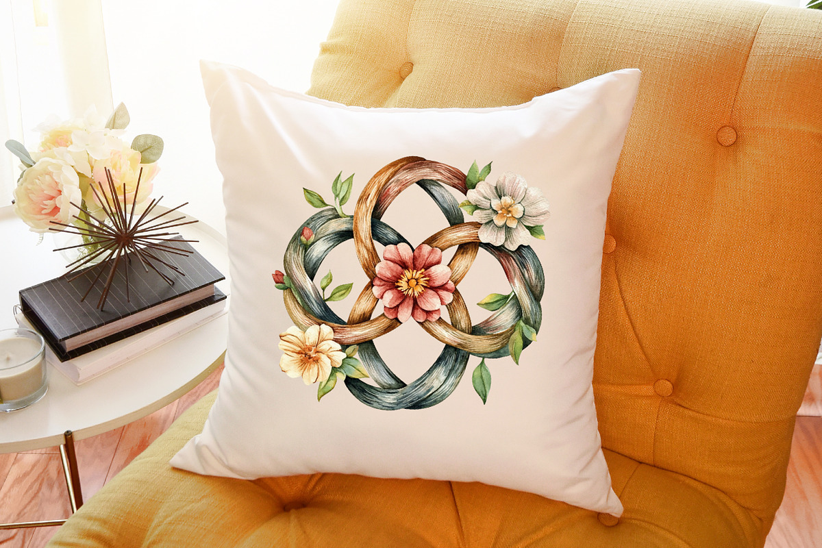 Watercolor Cute Celtic Clipart Bundl, an Illustration by Sublimation Artist (Photo 6 of 6)