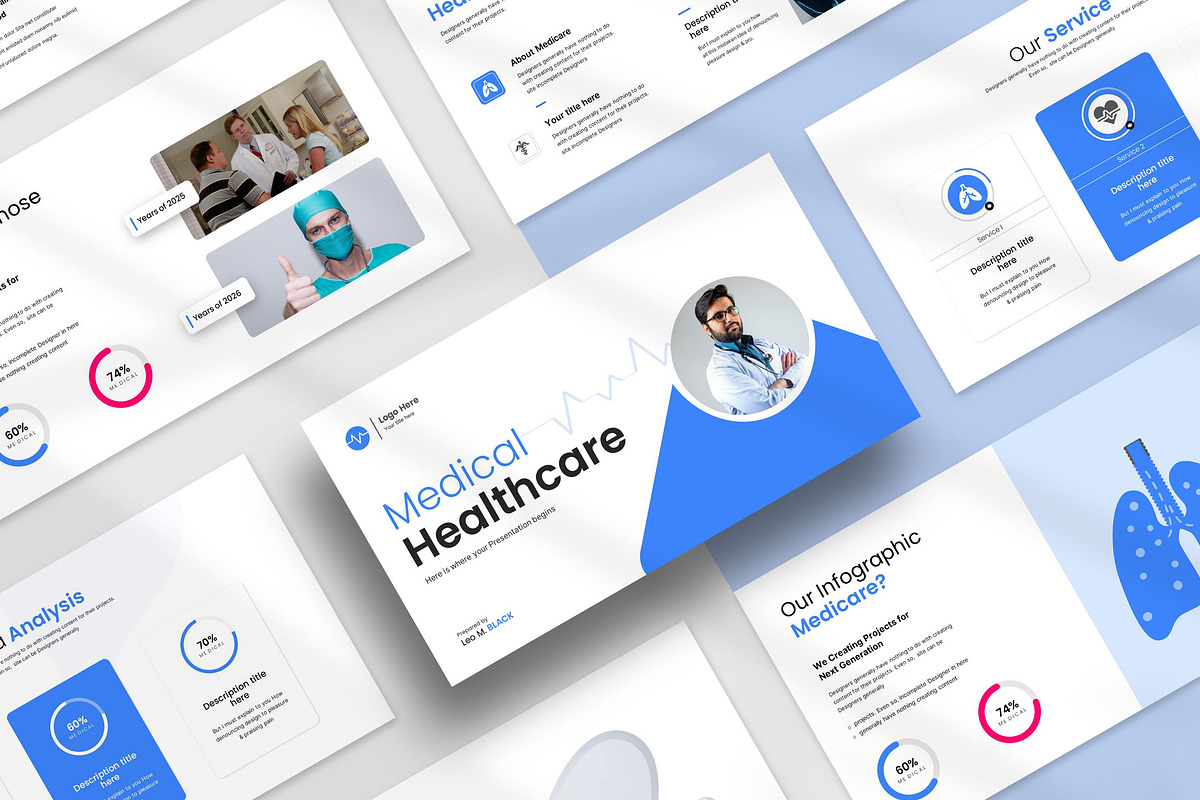 Medical Healthcare Solution, a Presentation Template by KreateTribe (Photo 1 of 5)