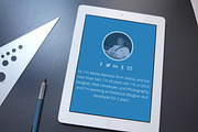 Portfolio 2014, a Bootstrap Template by Marko Banovic (Thumbnail 2 of 4)