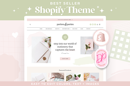 Pretty Feminine Shopify Theme, a Shopify Template by Design Pixie