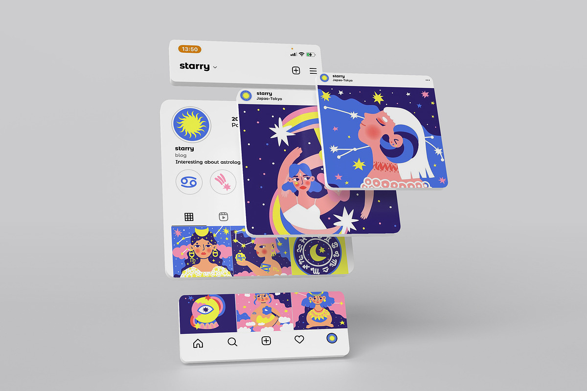 Star soul. Zodiac illustration set, a Person Illustration by Oliana Moroz (Photo 12 of 21)