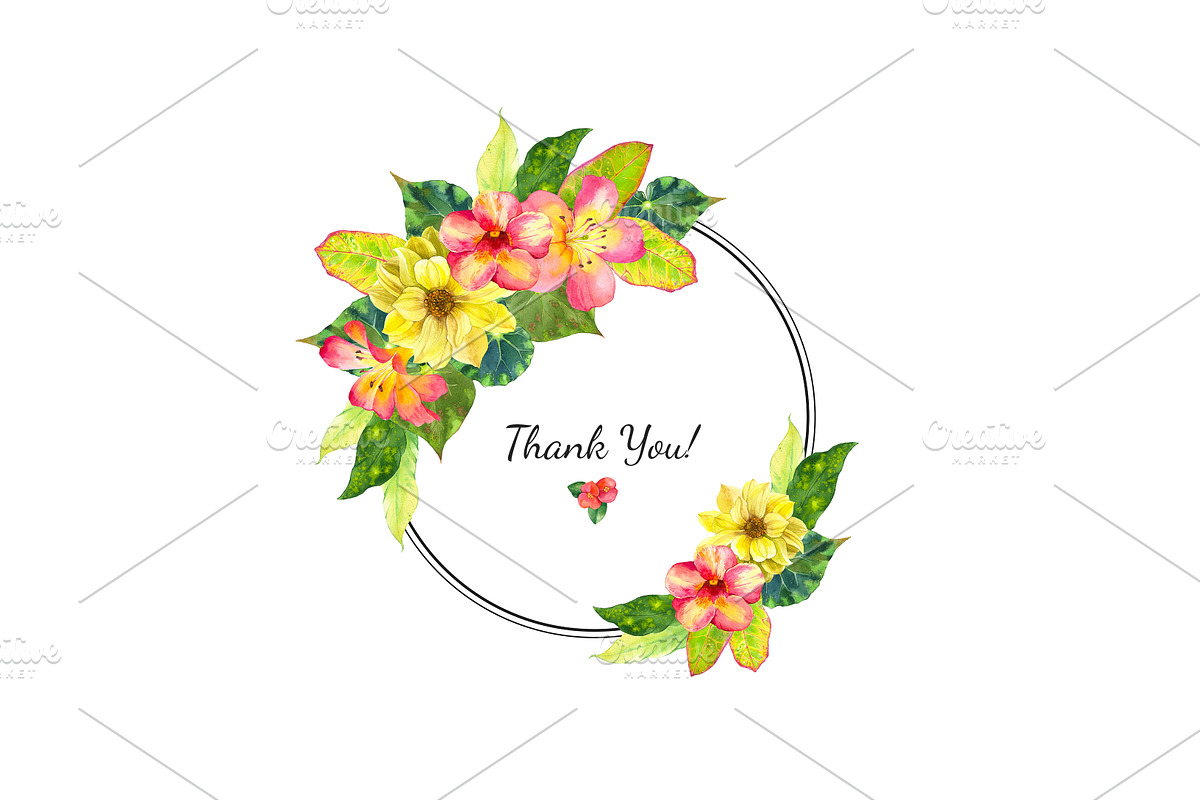 Tropical Flower Set, an Illustration by Mona Monash (Photo 12 of 12)