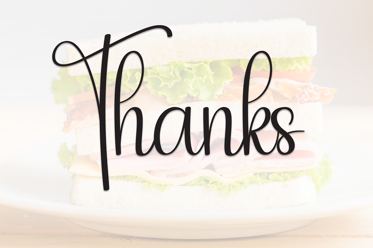 Sandwich | Script Font, a Handwritten Font by Scratchones (Photo 9 of 9)