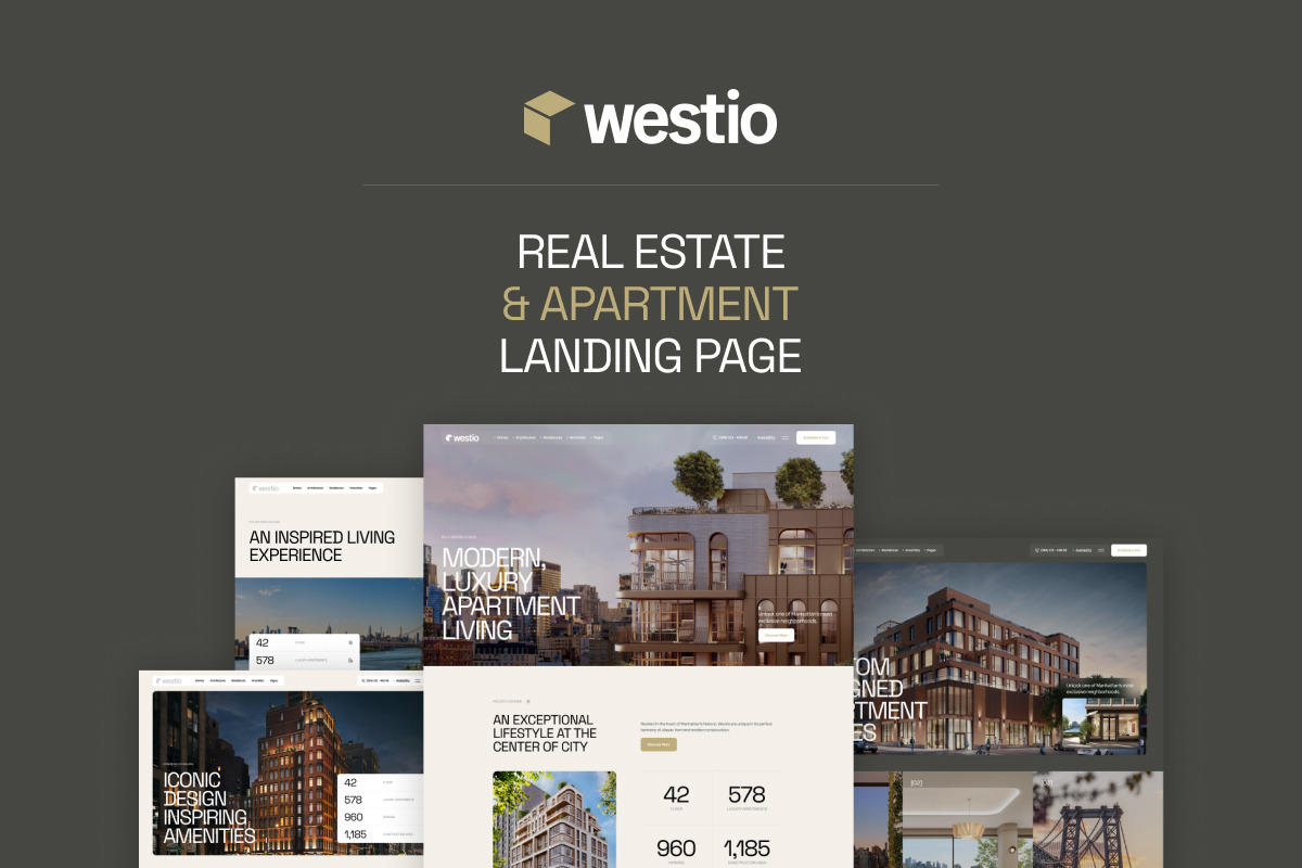 Westio Real Estate & Apartment, a WordPress Template by Opal Wordpress Theme (Photo 1 of 4)