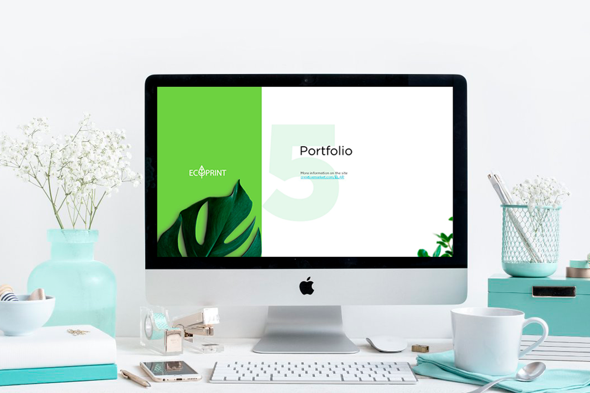 Presentation in ECO style + Logo, a Presentation Template by Kseniia (Photo 6 of 8)