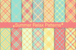#250 Summer Relax Patterns, a Pattern Graphic by Plaid4You