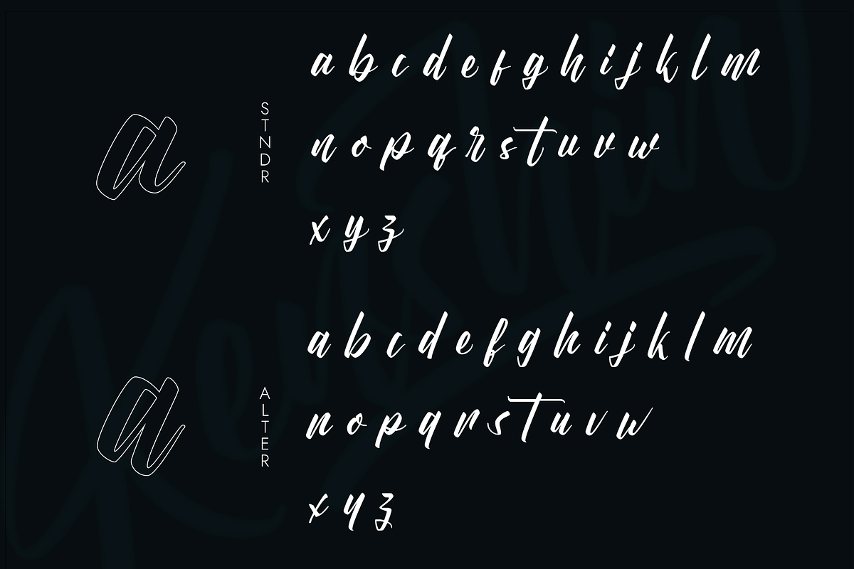Kenshin Lettering Script Font, a Handwritten Font by Jehoo Creative (Photo 8 of 11)