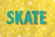 Roller skating, skateboarding, a Pattern Graphic by Yarko Malinova (Thumbnail 1 of 4)
