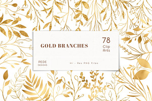 Gold Textures & Elements Bundle