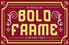 Bold Frame Vintage Font