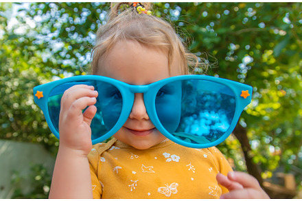 Children enjoy nature in glasses, a Nature Photo by yanadjana