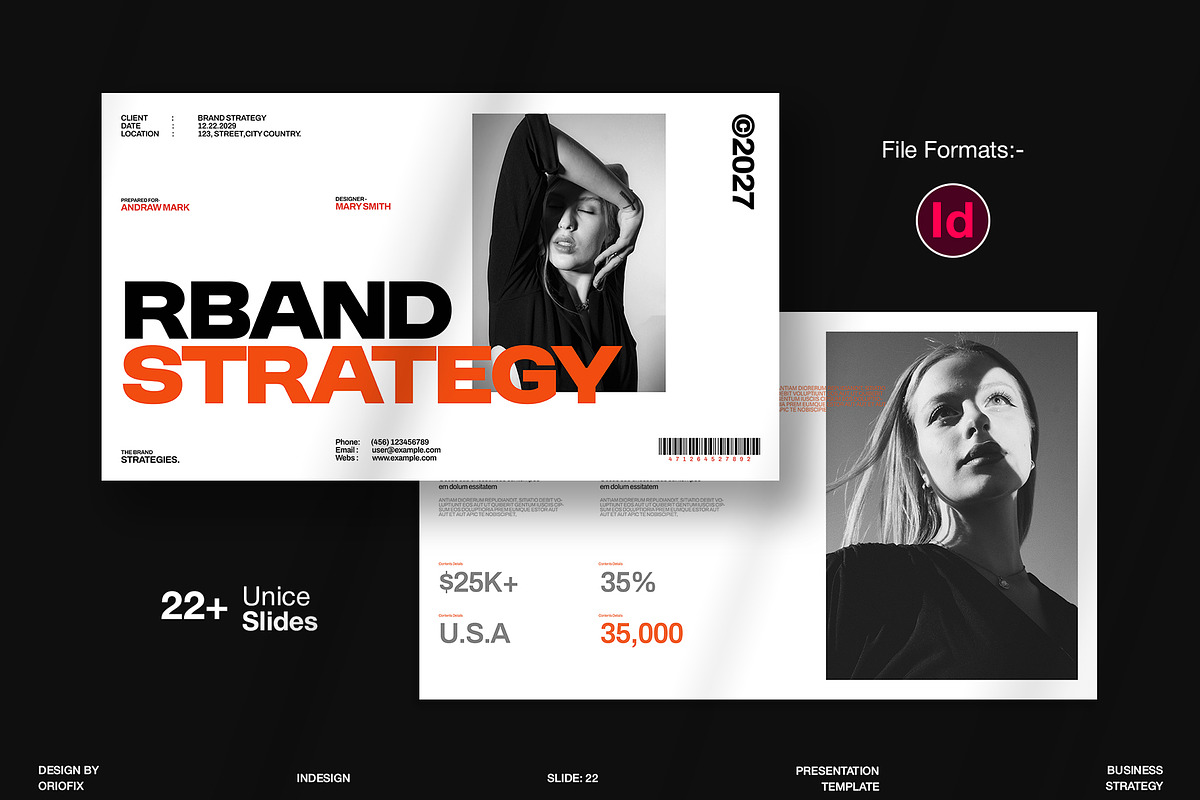 Brand Strategy Presentation Template, a Presentation Template by Oriofix (Photo 1 of 10)