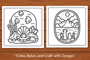 Minimal Art Coloring Book, a Decorative Illustration by Coco Bloom (Thumbnail 5 of 6)