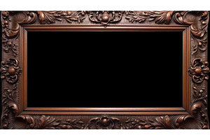 dark brown picture frame ai, a Background Photo by pikepicture