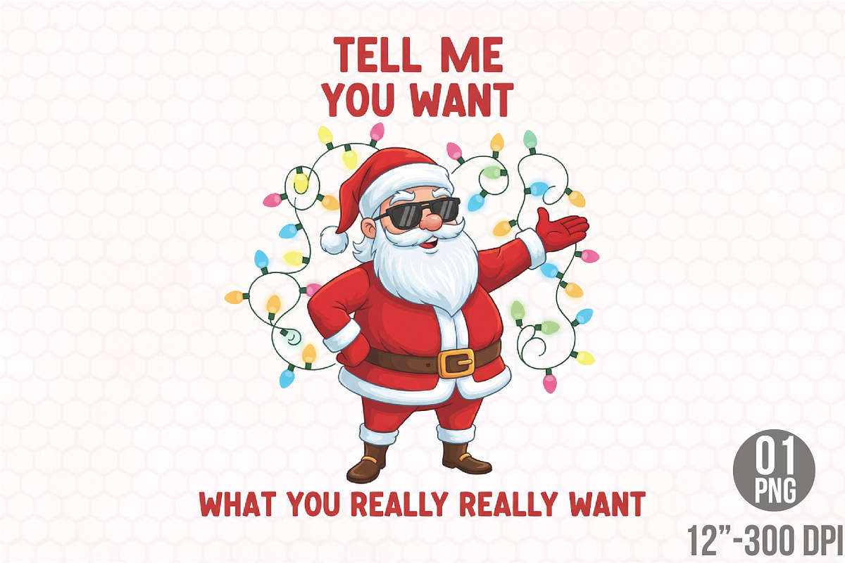 Santa Christmast funny PNG, an Illustration by Designking (Photo 1 of 4)