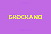 Grockano - Modern Display Typeface, a Sans Serif Font by Letterna (Thumbnail 1 of 4)