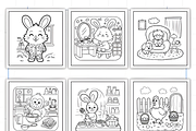 Cozy Routine Coloring Pages for Kids, a Decorative Illustration by Ink Gallery (Thumbnail 8 of 9)