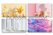 Glassmorphism style. Wall Art., a Background Graphic by KENO Mascots (Thumbnail 4 of 5)