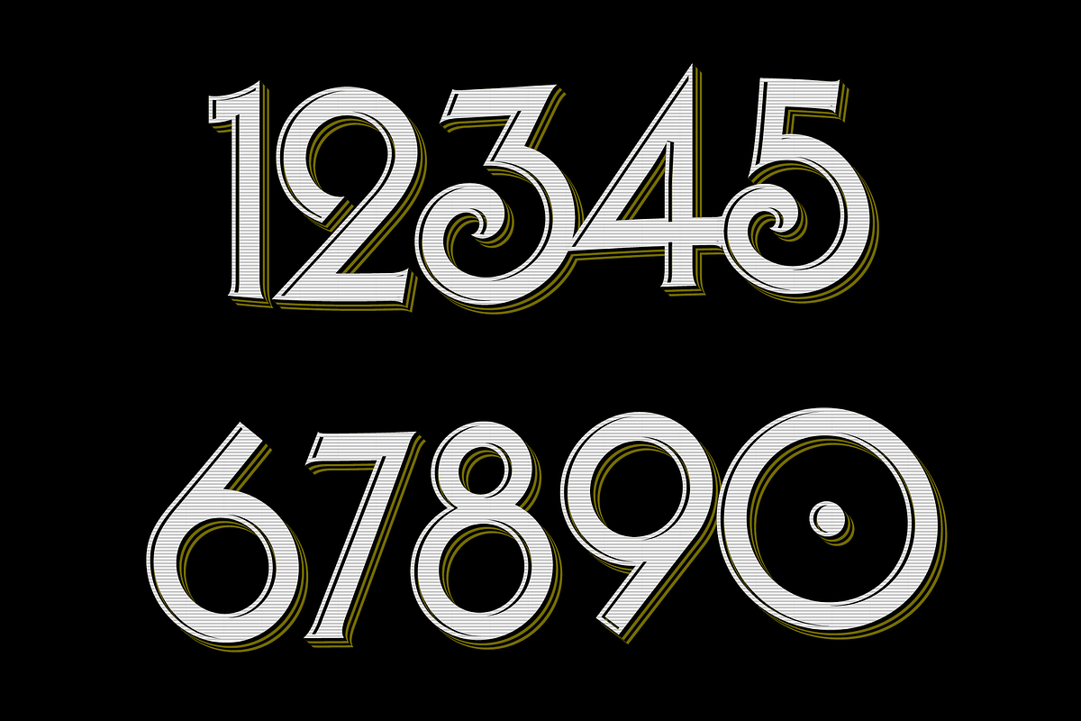 Striped Retro 3D Text Effect preview 2
