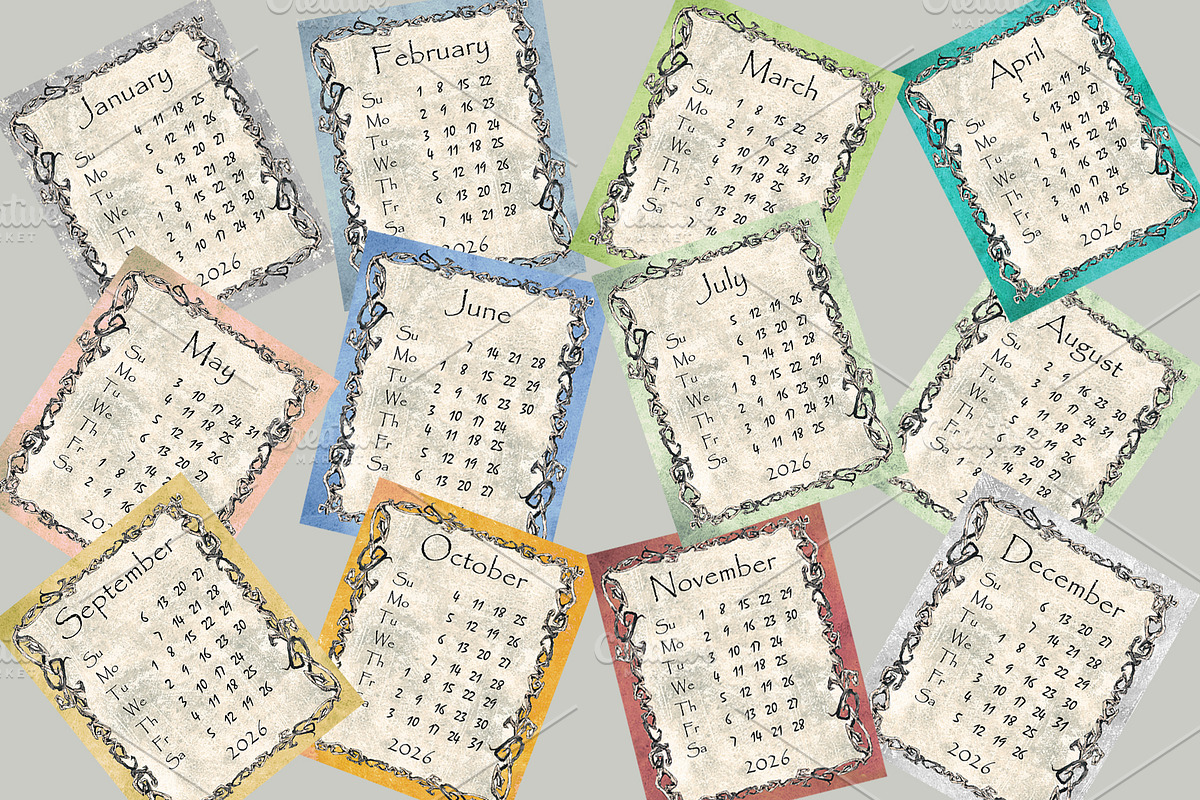 Original Calendar 2026, a Design Template by Arevka (Photo 2 of 2)