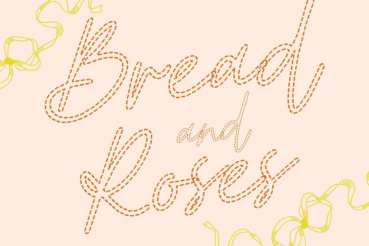 CS Mileya Dashed, a Script Font by Craft Supply Co. (Photo 5 of 8)