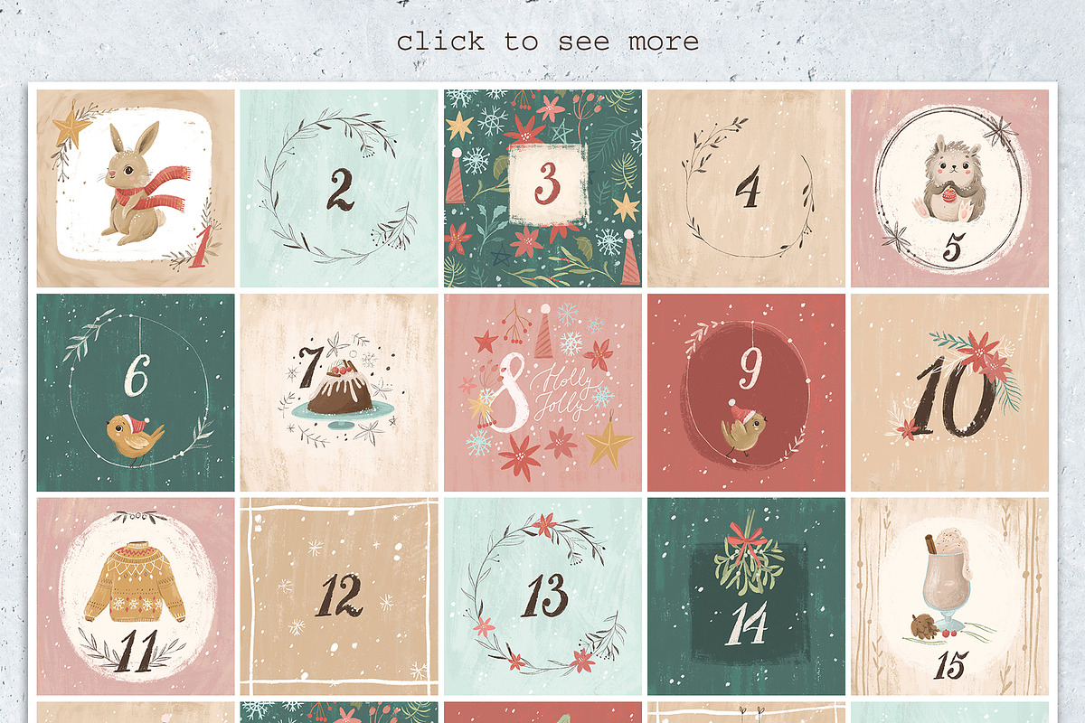 Advent Calendar, an Animal Illustration by Lesya Skripak (Photo 2 of 3)