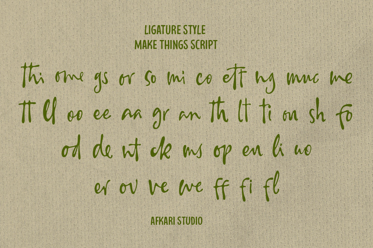 Make Things - Font Duo Typeface, a Sans Serif Font by Afkari Studio (Photo 3 of 10)