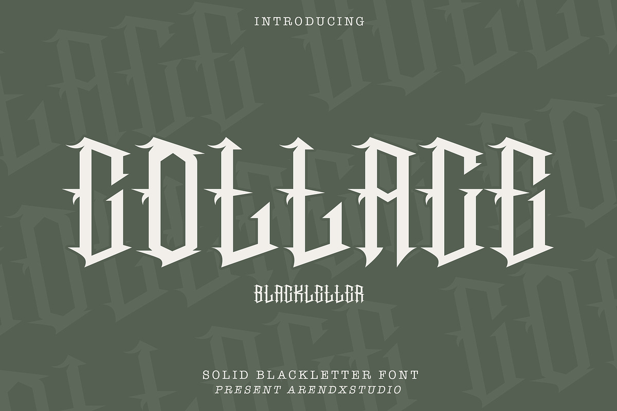 Cottage - Blackletter Font, a Blackletter Font by AQR Studio (Photo 1 of 8)