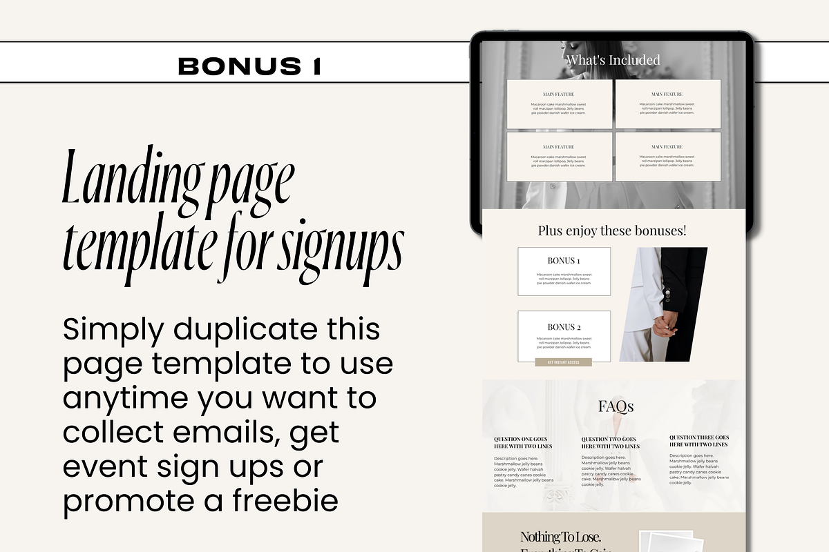 Wix Website - White Luxe, a Websites & App Template by Freedom Business Shop (Photo 5 of 11)