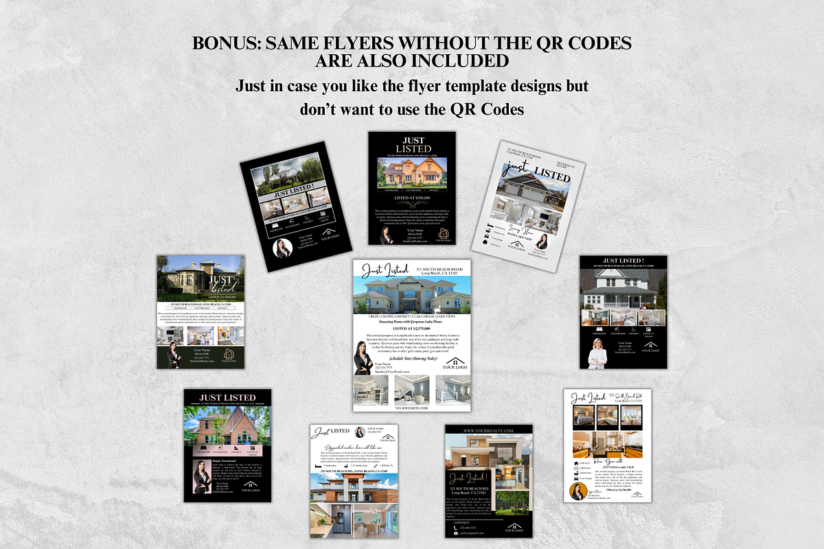 Real Estate Flyer Bundle w/ QR Codes, a Flyer Template by GraphiqueGlow (Photo 3 of 6)