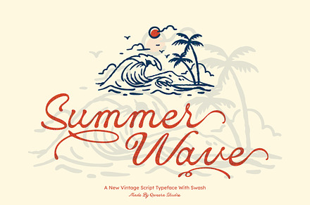 Summer Wave - Handwritten Script, a Script Font by Qweera Studio