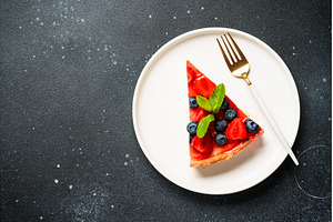 Tart with fresh berries and jelly., a Food & Drink Photo by Nadia-nb