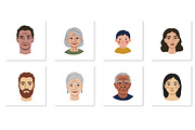 Diverse Portraits Bundle, an Object Graphic by IRSYART (Thumbnail 4 of 7)