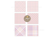 Coquette Plaid Digital Paper Set, a Pattern Graphic by JennyL Designs (Thumbnail 5 of 6)