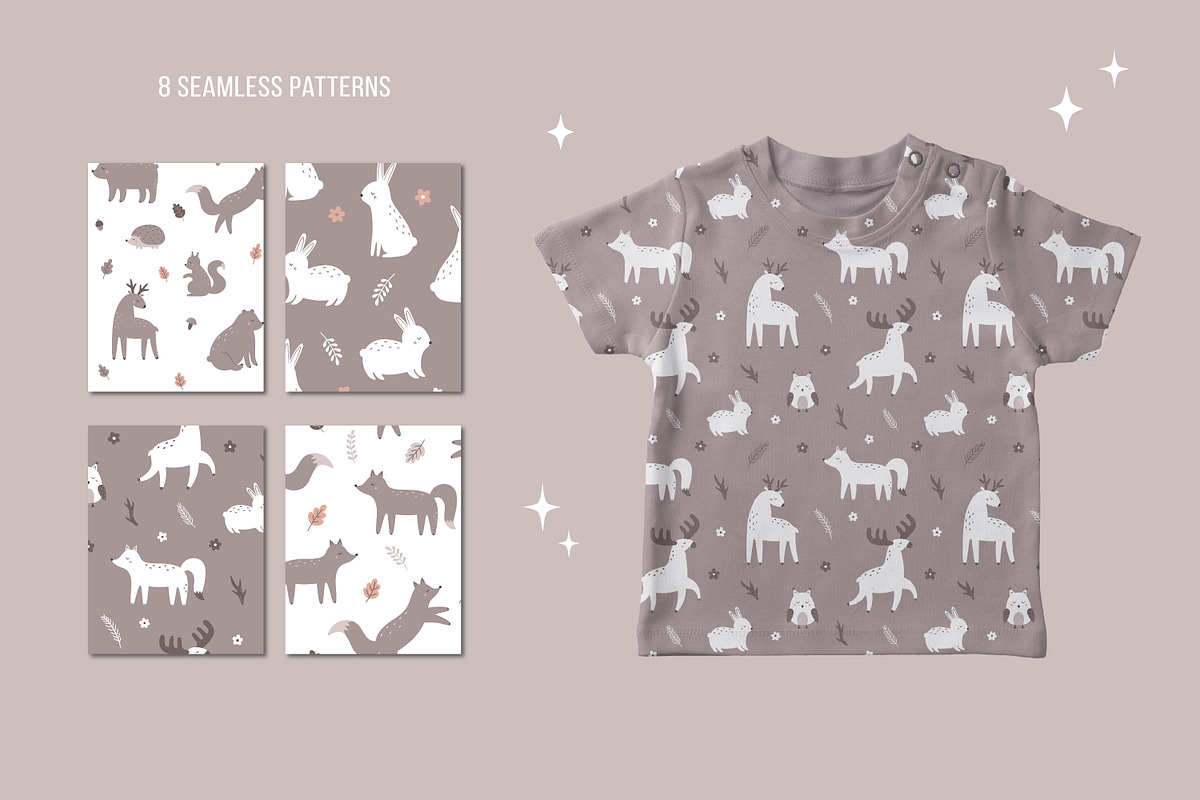 Forest friends. Vector collection, an Animal Illustration by Guvi-Design (Photo 6 of 9)