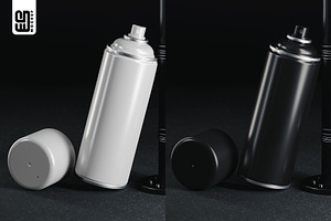 Spray Paint Can Mockup