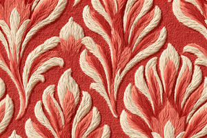 Seamless pattern elaborate embroidery forming a decorative flora, a Pattern Graphic by Studio ANNA