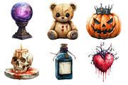 Dark Halloween Sublimation Clipart, an Illustration by Daily.Designs (Thumbnail 2 of 5)