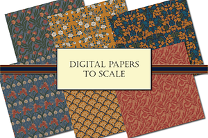 Autumn Boho William Morris Patterns