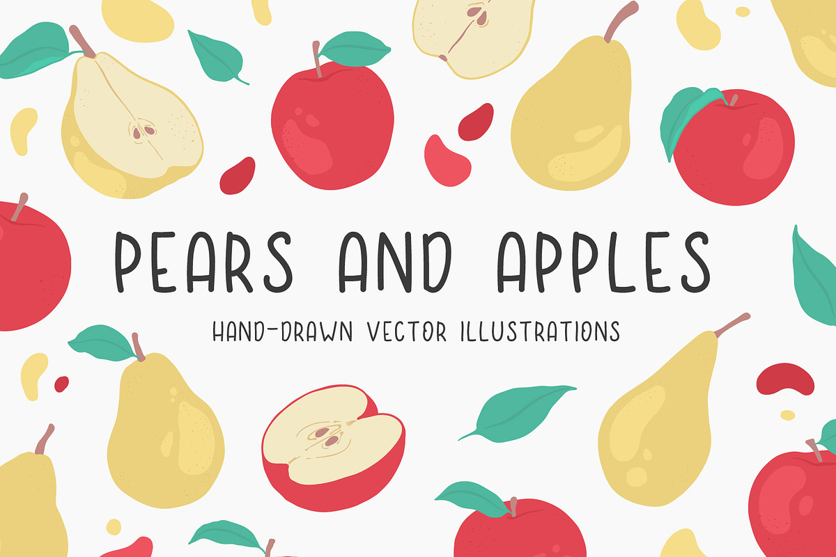 Pears and apples illustrations, a Decorative Illustration by Wander Designs (Photo 1 of 7)