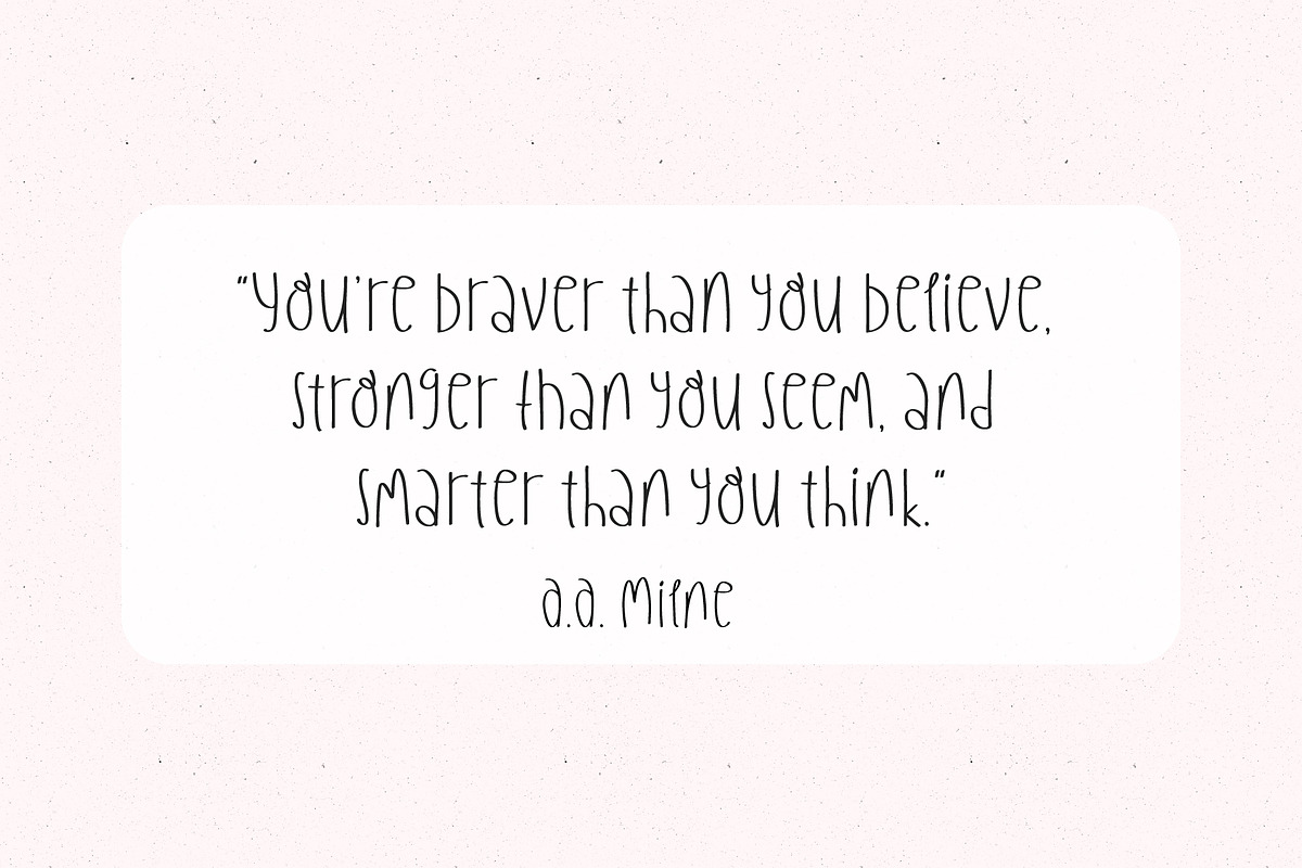 Quirky Handwritten Font Cute Flowers, a Handwritten Font by Kaya Fonts (Photo 26 of 32)