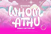 Whom Athu - Bubble Cartoon Font, a Handwritten Font by twinstd (Thumbnail 1 of 9)