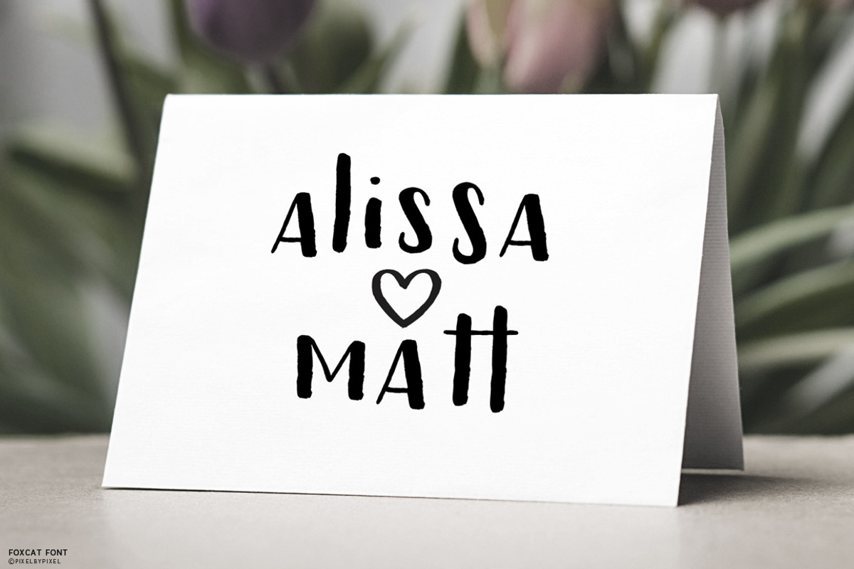 Fox Cat Hand Drawn Font preview 6