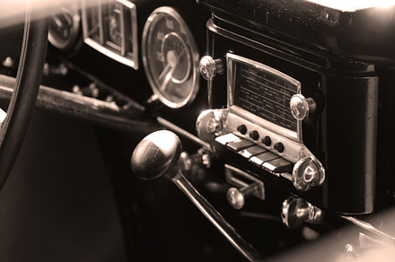 1952 Mercedes 220s dashboard radio, a Transportation Photo by DGBG.Photography
